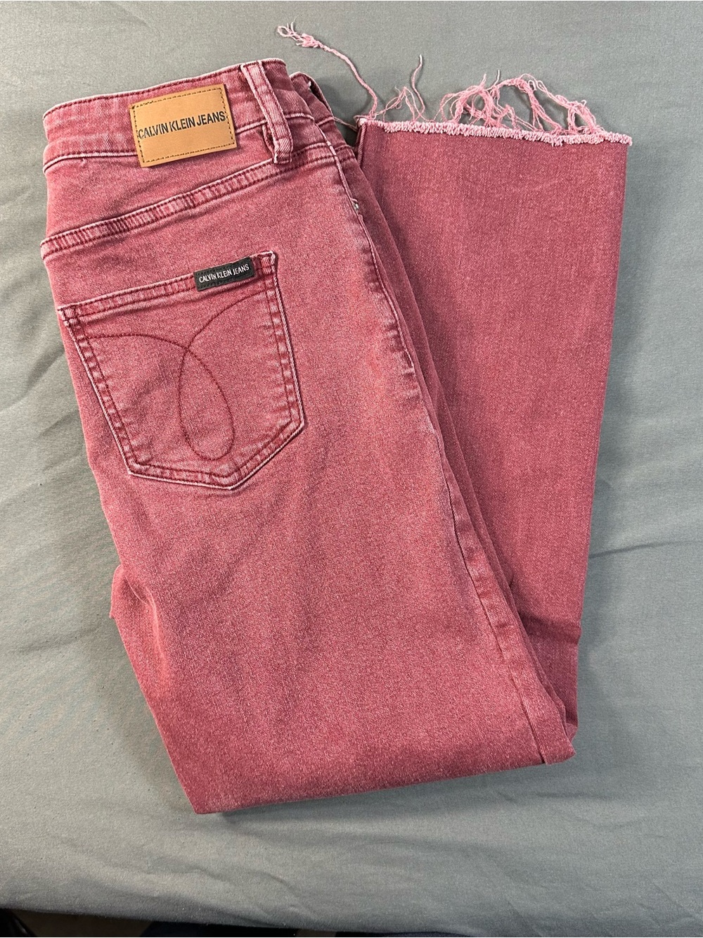 Calvin Klein High Rise Straight Pink Jeans Size 27